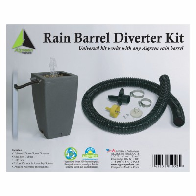 Algreen 81052 Rain Barrel Diverter Kit   